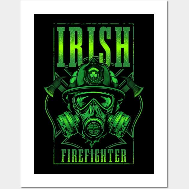 Irish Firefighter Wall Art by TreehouseDesigns